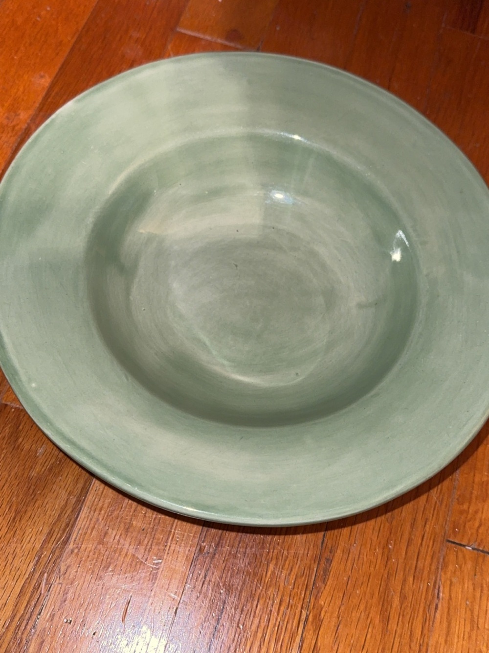 POTTERY BARN GREEN 10” BOWL